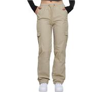 Urban Classics Ladies Nylon Cargohose in Gr. 3XL in Grau