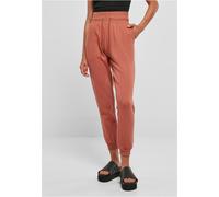 Urban Classics Damen Hose Ladies Organic High Waist Sweat Pants Terracotta-4XL