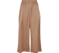 Urban Classics Damen-Culotte Ladies Satin Wide Leg – Loose Fit, 96% Polyester – Gr. XS, Softtaupe