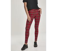Urban Classics Damen Hose 'Tartan' rot / schwarz / weiß, Größe 33, 5028125 Rot / Schwarz / Weiß 42