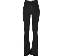 Urban Classics Ladies Super Stretch Bootcut Denim Pants in Gr. W28 in Schwarz