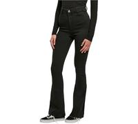 Urban Classics Ladies Super Stretch Bootcut Denim Pants in Gr. W32 in Schwarz