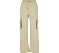 Urban Classics Damen Hose Ladies Vicose Straight Leg Cargo Pants Concrete-L