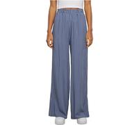 Urban Classics Damen Hose Ladies Viscose Resort Pants, weite Resort Hose für Frauen, Extra Lang, vintagebluepinstripe, L