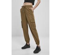 Urban Classics Damen Hose Ladies Viscose Twill Cargo Pants Summerolive-XS