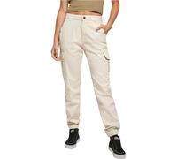 Urban Classics Cargohose TB3048 mit hoher Taille Weiß Damen Größe 28