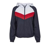 Urban Classics Damen Leichte Jacke Ladies 3-Tone Windbreaker Navy/White/Fire Red-M