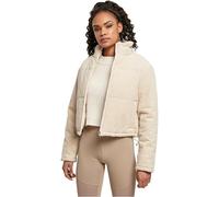 Winterjacke URBAN CLASSICS "Damen Ladies Corduroy Puffer Jacket" Gr. 4XL, beige (whitesand) Damen Jacken Winterjacken (35265543-4XL)