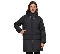 Urban Classics Damen TB6151-Ladies Hooded Mixed Puffer Coat Jacke, Black, S