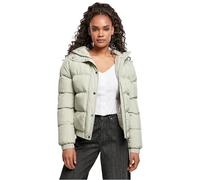 Urban Classics - Damen HOODED PUFFER Jacke SOFT SALVIA L