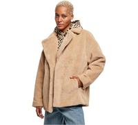 Urban Classics Ladies Lapel Teddy Jacket in Gr. M in Beige