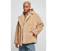 Urban Classics Damen Jacke Ladies Lapel Teddy Jacket Unionbeige-XS