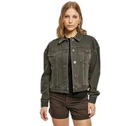Urban Classics Ladies Oversized Colored Denim Jacket in Gr. 3XL in Braun