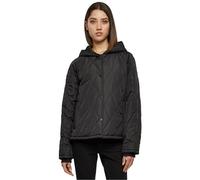 Urban Classics Damen TB6067-Ladies Oversized Diamond Quilted Hooded Jacket Jacke, Black, 5XL