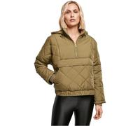 Urban Classics Damenjacke Oversized Diamond Quilted Pull-Over Jacket Grün XL