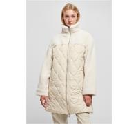 Urban Classics Damen Ladies Oversized Sherpa Quilted Coat softseagrass/whitesand, XL