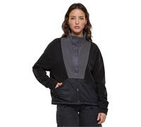 Urban Classics Damen Jacke Ladies Polarfleece Track Jacket black/darkshadow XL