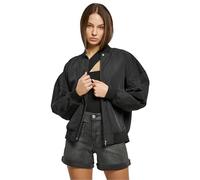 Bomberjacke URBAN CLASSICS "Urban Classics Damen", Damen, Gr. 4XL, schwarz, 100% Polyester, unifarben, normal, Rundhals, Jacken Bomberjacke (60626949-4XL) schwarz