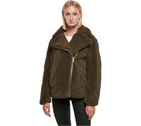 Urban Classics Ladies Sherpa Biker Jacket in Gr. M in Olive