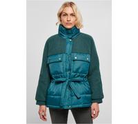 Urban Classics Damen Sherpa-Mix Pufferjacke Jasper Grün Gr. M