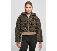 Urban Classics Damenjacke Short Oversized AOP Sherpa Jacket Schwarz Gr. L