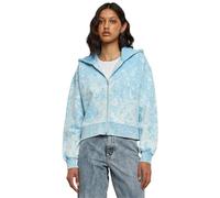Urban Classics Damen Jacke Ladies Short Oversized Towel Washed Zip Hoody balticblue 4XL