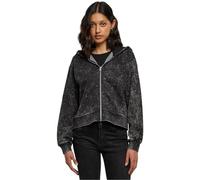 Urban Classics Damen Jacke Ladies Short Oversized Towel Washed Zip Hoody Black XXL