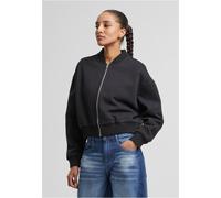 Urban Classics Damen Jacke Ladies Short Sweat Zip Jacket TB7781 Black-M