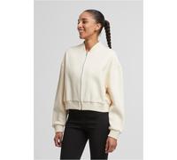Urban Classics Damen Jacke Ladies Short Sweat Zip Jacket TB7781 Whitesand-L