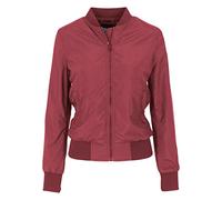 Allwetterjacke URBAN CLASSICS "Urban Classics Damen Ladies Light Bomber Jacket", Damen, Gr. L, burgundy, 100% Polyester, unifarben, normal, Rundhals, Jacken (58985755-L) burgundy