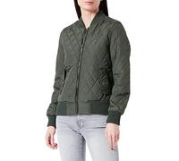 Urban Classics Ladies Diamond Quilt Nylon Jacket TB806 Olive, Größe:S