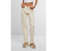 Urban Classics Damen Jeans Ladies Straight Fit Denim TB7193 Whitesand-29