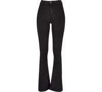 Urban Classics Damen Hose Ladies Super Stretch Bootcut Denim Pants Black Stone Washed 30