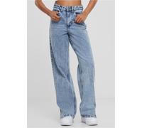 Urban Classics Damenhose TB6110 - Wide Leg Slit Denim, Tinted lightblue Washed, Größe 26