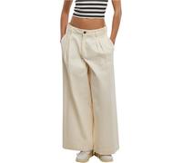 Urban Classics Damen Ladies Wide Leg Light Denim Pants TB7192 Whitesand-29
