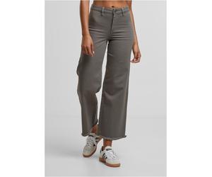 Urban Classics Damen Jeanshosen Ladies Relaxed Straight Fit Denim TB7546 Olive-29