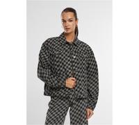 Urban Classics 80‘s Oversized Laser Printed Jeansjacke M Black Laser Check