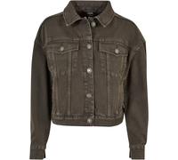 Urban Classics Damen Jeansjacke Ladies Oversized Colored Denim Jacket Brown-2XL