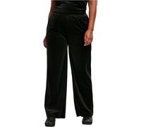 Urban Classics Damen Jogginghose High-Waist Samt Straight Schwarz Größe S
