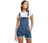 Urban Classics Damen Latzhose Ladies Organic Short Dungaree Clearblue Washed S