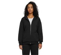 Urban Classics Damen Kapuzenpulli Ladies Cozy Oversized Zip Hoody, lässiges Hoodie für Frauen mit Reißverschluss, black, XL