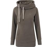 Urban Classics Damen Kapuzenpullover Ladies Long Logopatch Hoody, Gr. Small, Grün (Olive 176)