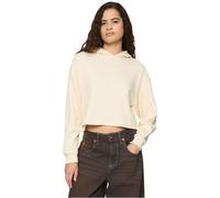 Urban Classics Damen-Hoodie aus leichtem Frottee, Oversized-Crop, whitesand, Größe S