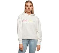 Urban Classics Damen Kapuzenpullover Ladies Oversized Rainbow Hoody, Farbe lightgrey, Größe XL