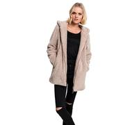 Urban Classics Damen Kapuzenpullover Ladies Sherpa Jacket, Beige (Sand 208), X-Small