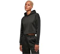 Urban Classics Ladies Short Scuba Hoodie in Gr. L in Schwarz