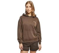 Kapuzenpullover URBAN CLASSICS "Urban Classics Damen Ladies Small Embroidery Terry Hoody" Gr. L, braun Damen Pullover (57663102-L) braun