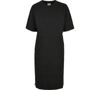 Urban Classics Damenkleid Tee-Kleid Organic Oversized mit Schlitz Schwarz Gr. 3XL