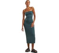Urban Classics Women's TB7468-Ladies Bandeau Midi Dress, Bottlegreen, Medium