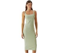 Urban Classics Damen Kleid Basic Long Baumwolljersey ärmellos Grün Größe M